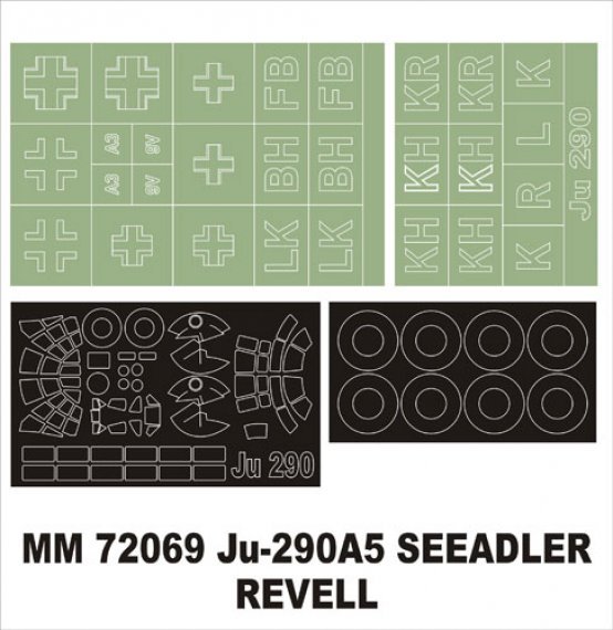 Masques Montex Junkers Ju-290A-5/A-7 1/72 Revell