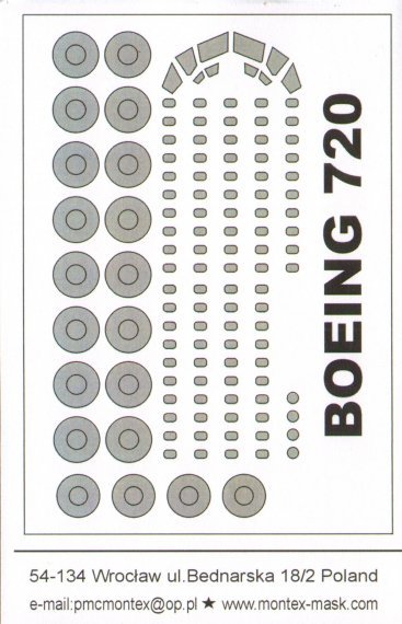 1/144 Boeing 720B (outside) (for Roden)
