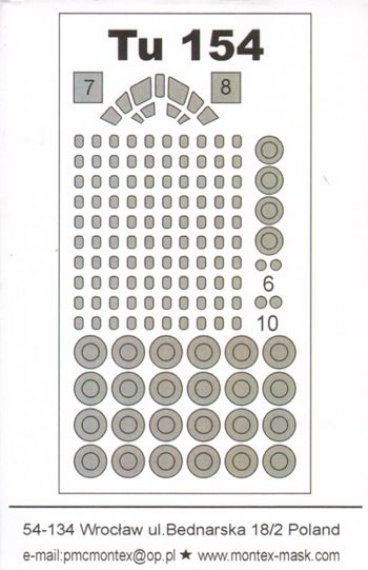 1/144 Tupolev Tu-154M (outside) (for Zvezda)
