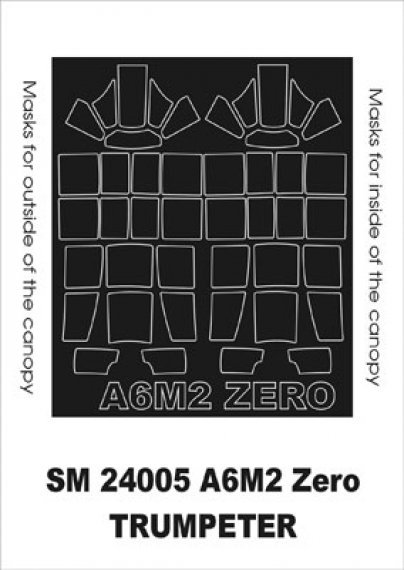 Masques Montex Mitsubishi A6M2b Zero 1/24 Trumpeter