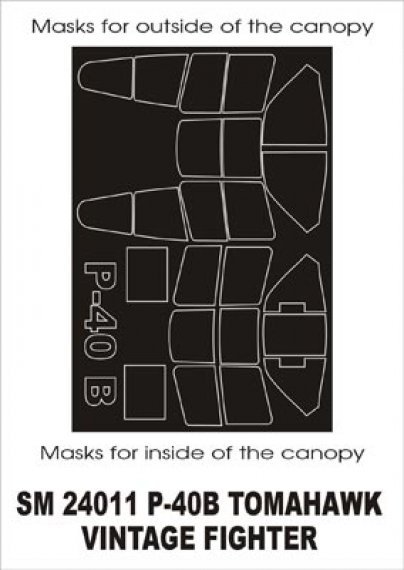 Masques Montex 1/24 Curtiss P-40B Tomahawk Canopy Frame
