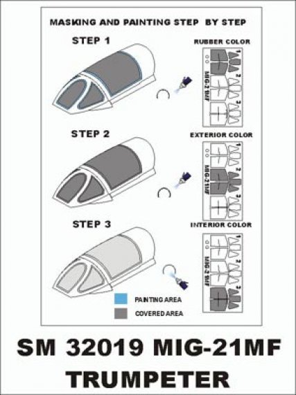 Montex Maschere MiG-21MF 1/32 Trumpeter