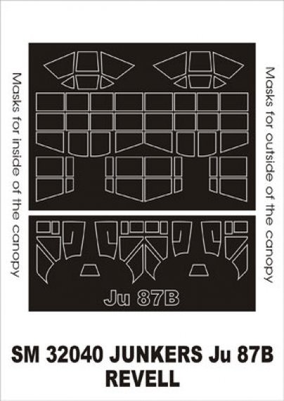 Montex Canopy Frame Paint Masks Ju-87B Stuka 1/32