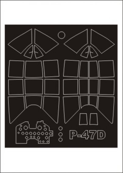 Montex Maschere Canopy P-47D Thunderbolt 1/32