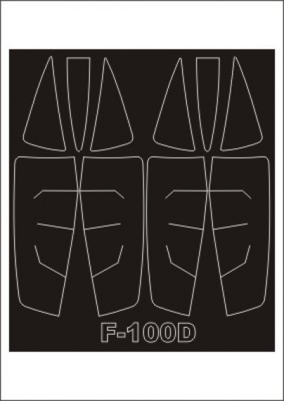 Maschere Cornice Plexiglass F-100D Super Sabre 1/32