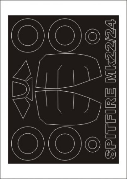 Montex 1/32 Spitfire Mk.22/24 Canopy Frame Paint Mask