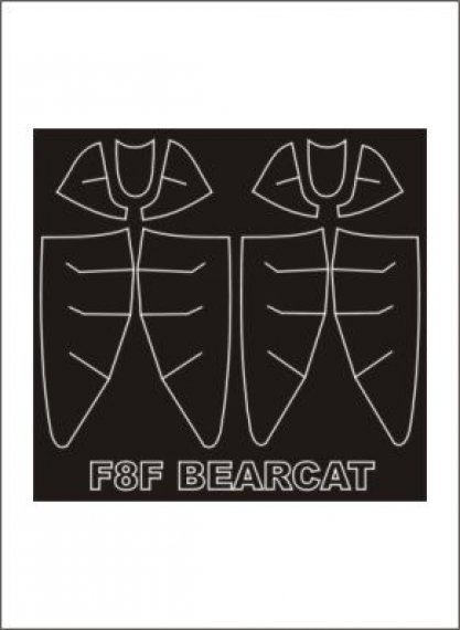 Masques peinture F8F-1 Bearcat 1/32 Montex Trumpeter