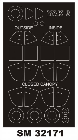 1/32 Yakovlev Yak-3 masks