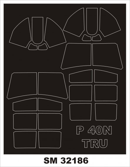 1/32 Curtiss P-40N Warhawk mask