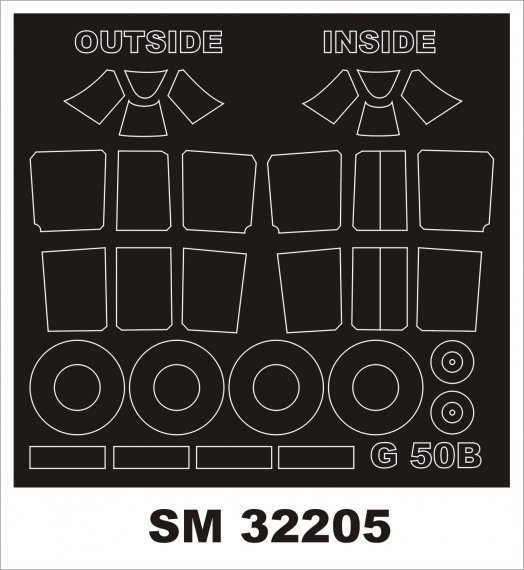 1/32 Fiat G.50bis masks