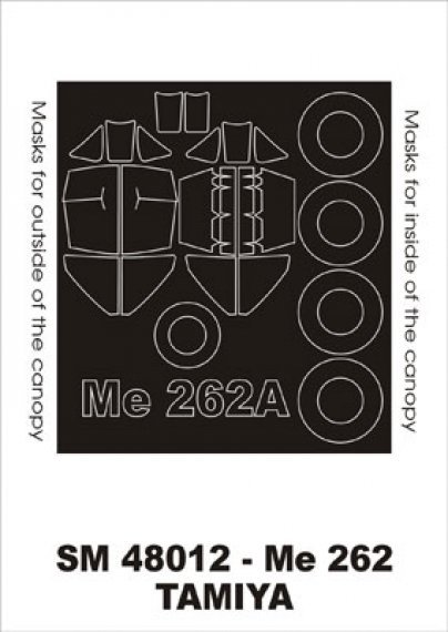 Montex 1/48 Me-262A-1a Masques cadre canop�e Tamiya