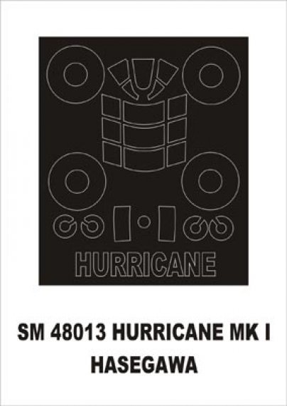 Montex Paint Mask Hawker Hurricane 1/48 Canopy Frame