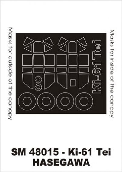 Montex 1/48 Kawasaki Ki-61 Hien Canopy Frame Paint Masks