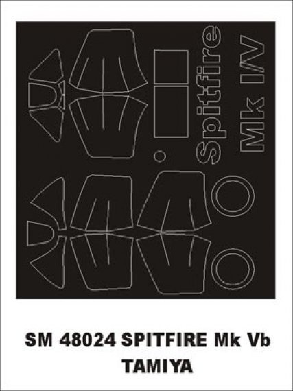 Montex 1/48 Supermarine Spitfire Mk.Vb Masque Vernis Cadre