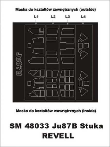 Maschere Montex Ju-87B Stuka 1/48 Revell