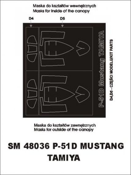 Montex Masks 1/48 P-51D Mustang Canopy Frame