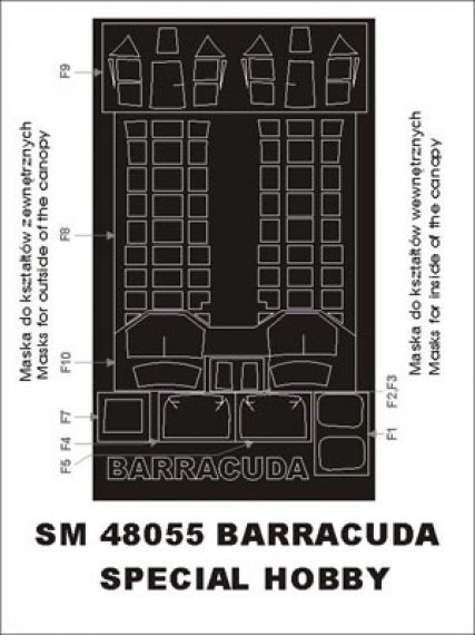 Montex 1/48 Masques Barracuda Mk.II/Mk.V Special Hobby