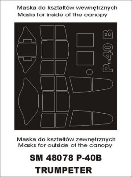 Maschere Montex 1/48 P-40B Tomahawk Trumpeter
