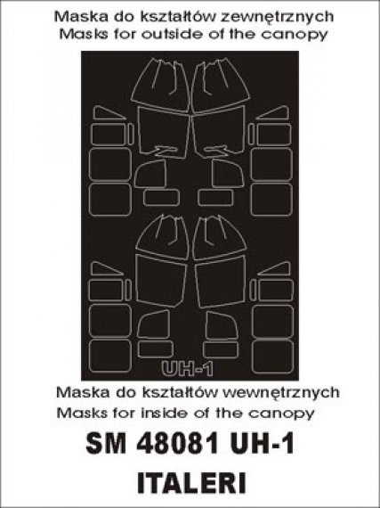 Montex 1/48 Paint Masks UH-1D Bell Italeri