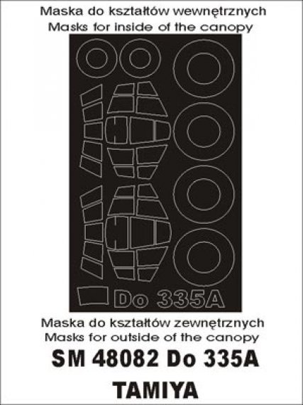Montex Lackiermasken Do-335A 1/48 Tamiya