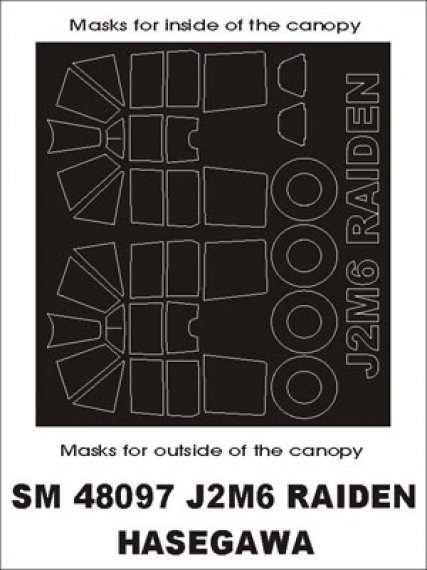 Montex J2M3 Raiden Jack Paint Masks 1/48