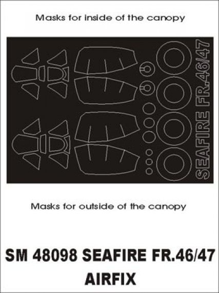 Montex 1/48 Maschere Cornice Abitacolo Seafire FR.46/47
