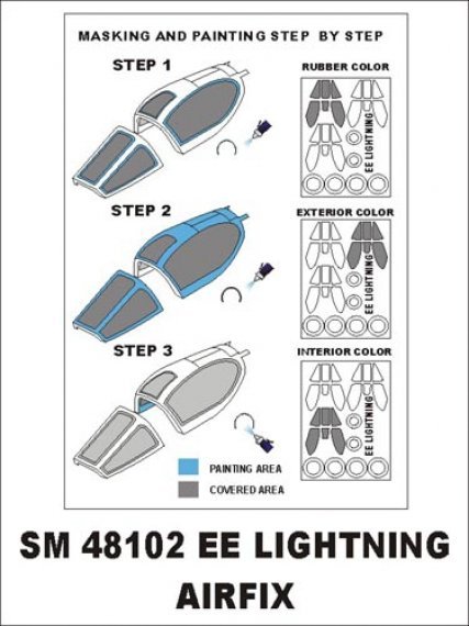 Montex Maschere Canopy BAC/EE Lightning F.2A/F.6 1/48