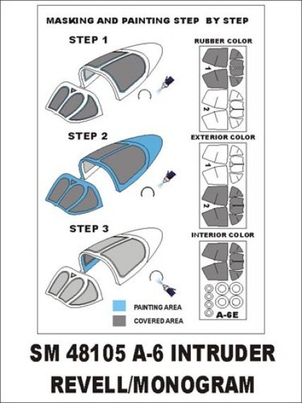 Maschere trasparente A-6E Intruder 1/48 Montex