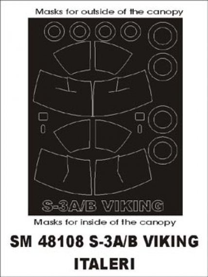 Montex 1/48 S-3A/S-3B Viking Maschere Cornice Abitacolo