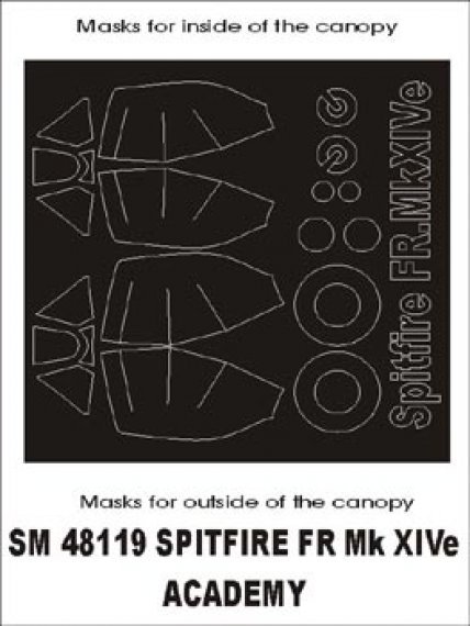 Montex Masques Peinture Spitfire FR XIV 1/48 Academy