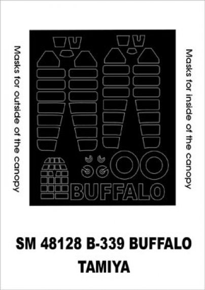 Montex 1/48 Brewster B-339 Buffalo Maschere Canopy