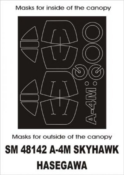 Montex 1/48 A-4M Skyhawk Maschere Cornice Vetratura