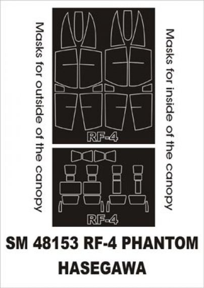 Montex Maschere Canopy RF-4 Phantom 1/48 Hasegawa