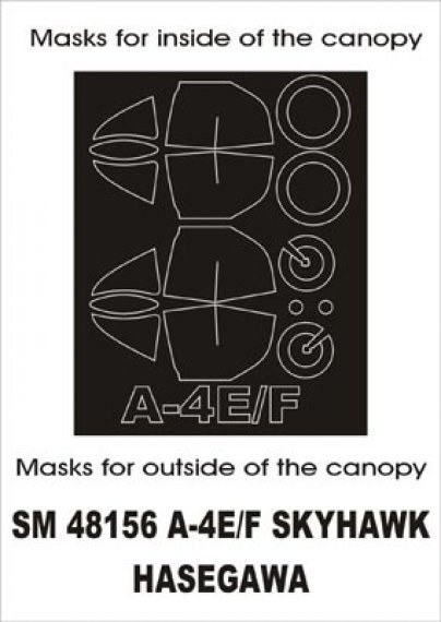 Montex Maschere Canopy A-4E/A-4F Skyhawk 1/48
