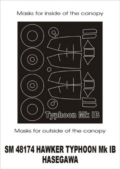 Montex 1/48 Maschere Typhoon Mk.IB Bubbletop Hasegawa
