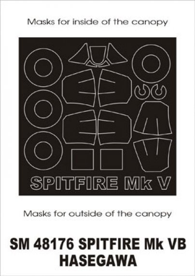 Montex 1/48 Masque Cadre Verri�re Spitfire Mk.VB