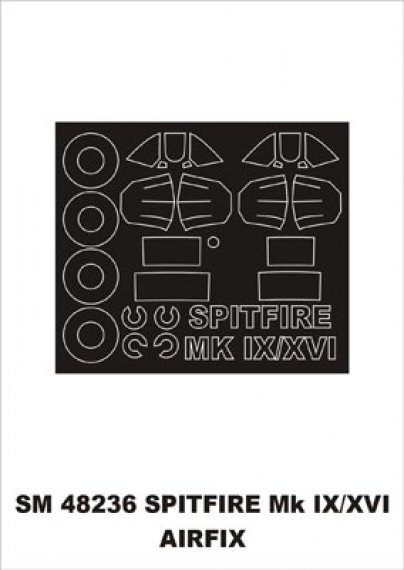 Masques Montex 1/48 Spitfire Mk.IX/XVI Cadre Verri�re