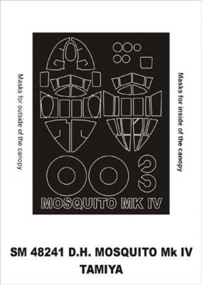 Montex 1/48 De Havilland Mosquito Mk.IV Masques cadre