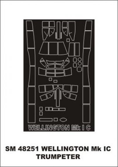 Malmaske Vickers Wellington Mk.IC 1/48 Trumpeter