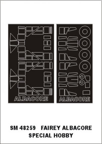 Montex 1/48 Fairey Albacore Mk.I Canopy Masks Set