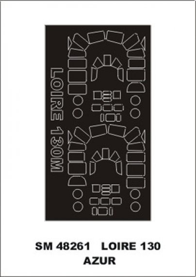 Montex Loire 130M 1/48 Canopy Frame Paint Masks