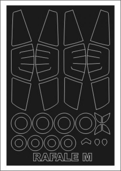 Montex 1/48 Rafale M Canopy Frame Paint Masks Revell