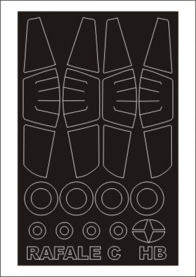 Rafale C Canopy Masks 1/48 Hobby Boss