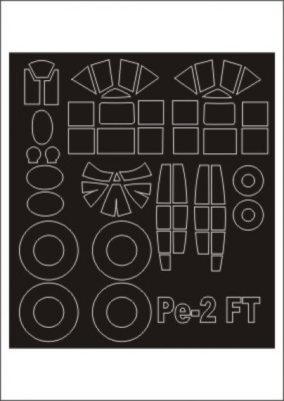 Paint Masks Canopy Frame Pe-2 1/48 Montex