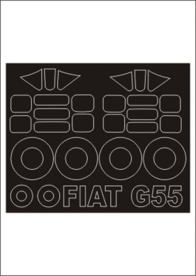 Montex 1/48 Fiat G.55 Canopy Frame Paint Masks