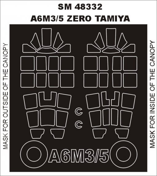 Montex Maschere Canopy Zero 1/48 Tamiya