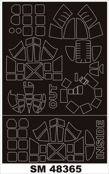 Montex 1/48 Fiat BR.20M Masques Canop�e Int�rieur