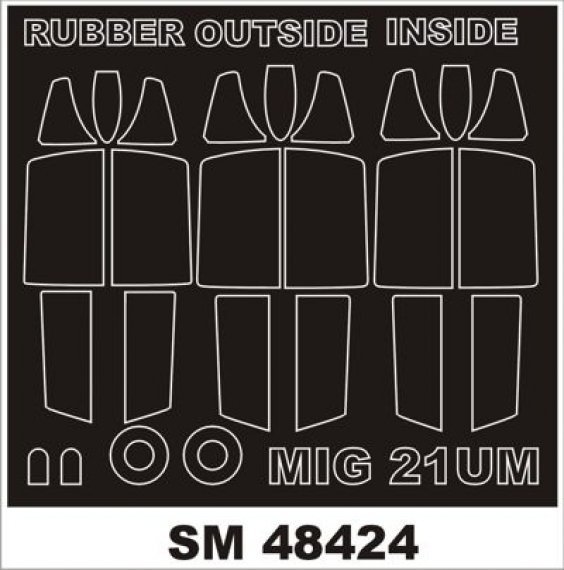 1/48 Mikoyan MiG-21UM (outside, inside) (for Trumpeter)