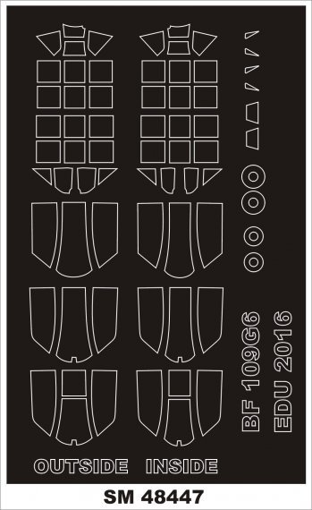 1/48 Messerschmitt Bf-109G-6 masks