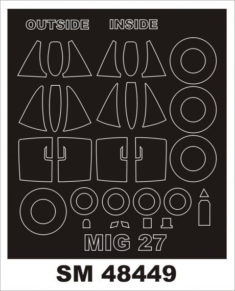1/48 Mikoyan MiG-27 Flogger D masks
